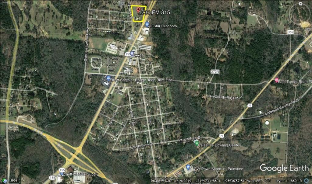 Map View Palestine, TX