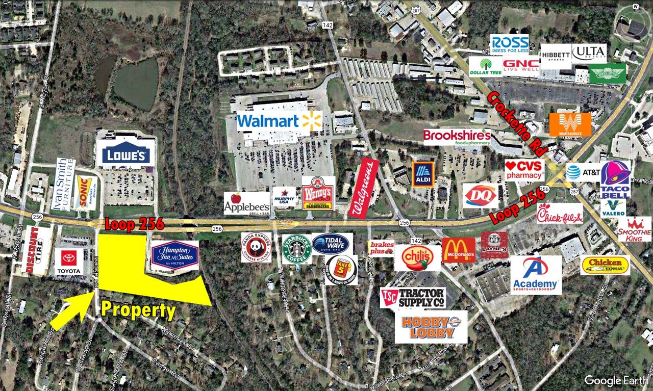 Adjacent Commercial Properties - Palestine, TX